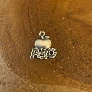James Avery "ABC" Apple Charm, Sterling Silver